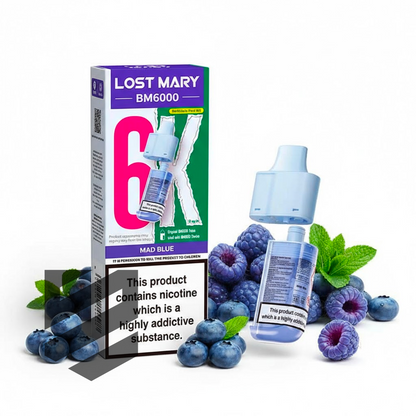 Lost Mary BM6000 Prefilled Pods – Mad Blue – 20mg/ml