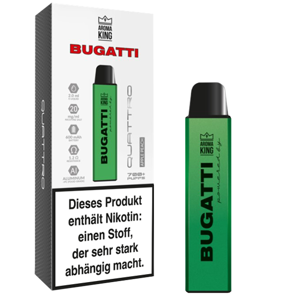 Aroma King Bugatti Quattro Apple Peach