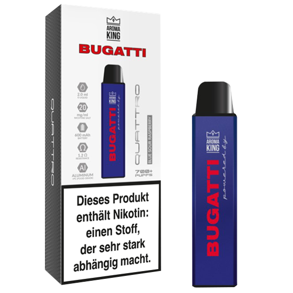 Aroma King Bugatti Quattro Blue Sour Raspberry
