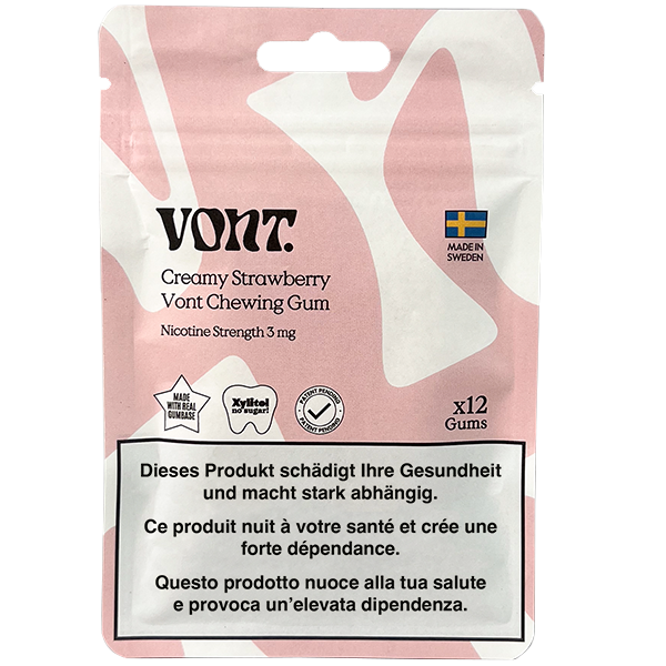 Vont Chewing Gum Creamy Strawberry