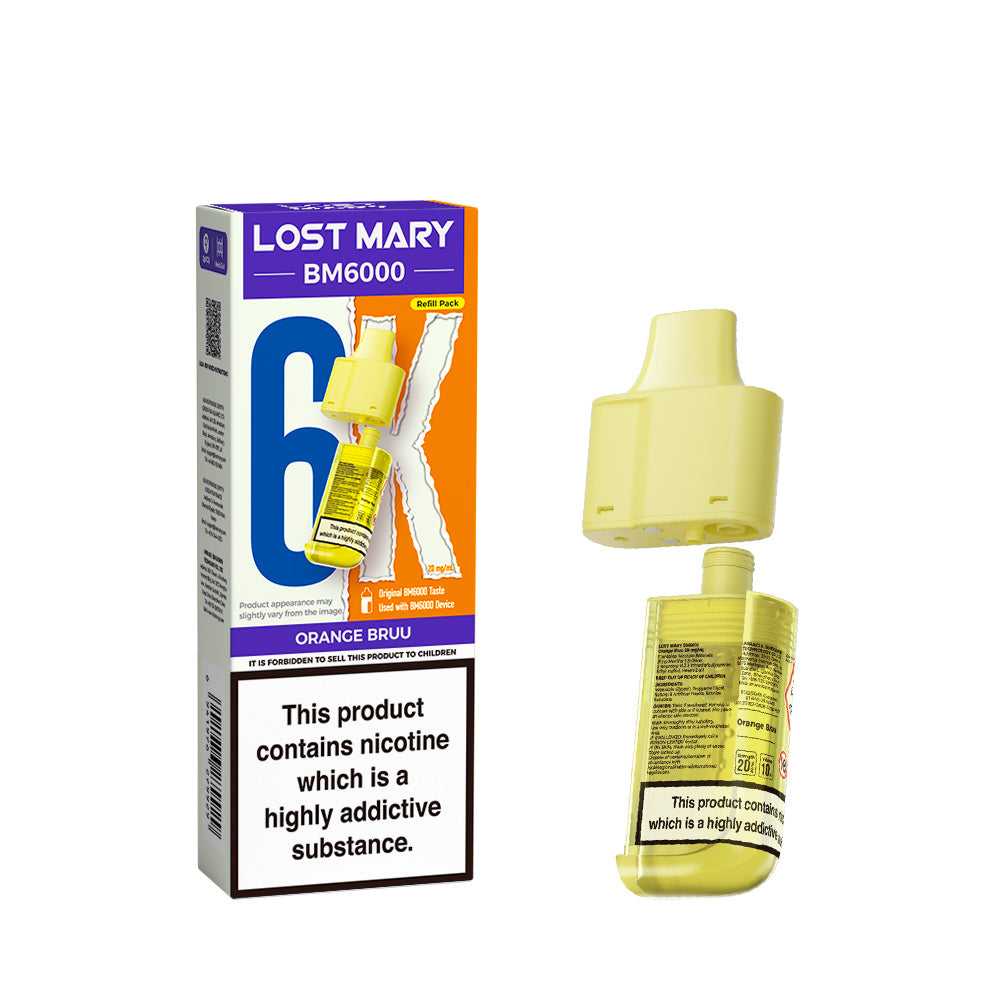 Lost Mary BM6000 Prefilled Pods – Orange Bruu – 20mg/ml