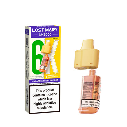 Lost Mary BM6000 Prefilled Pods – Pineapple Passion Fruit – 20mg/ml