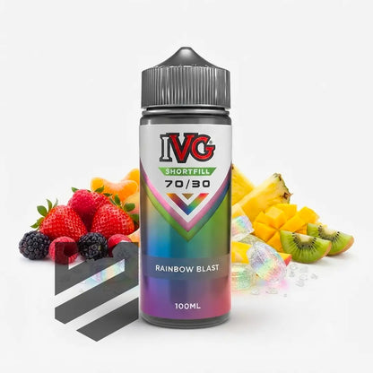 IVG 70/30 0 mg – 100 ml Shortfill Rainbow Blast