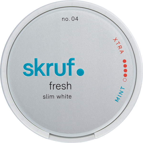Skruf Fresh No. 4 Mint Xtra Strong Slim White