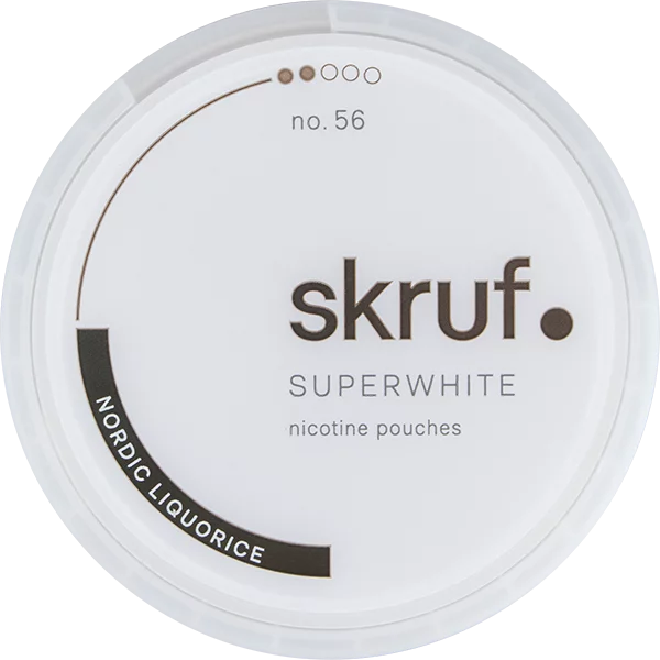 Skruf Superwhite No. 56 Nordic Liquorice Medium Slim
