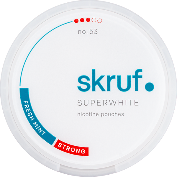 Skruf Superwhite No. 53 Fresh Mint Strong Slim