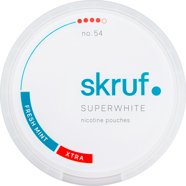 Skruf Superwhite No. 54 Fresh Mint Xtra Strong Slim
