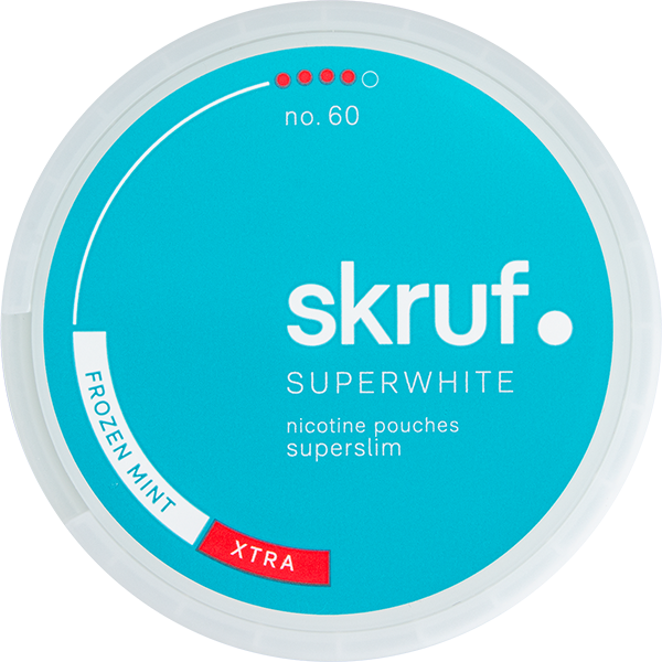 Skruf Superwhite No. 60 Frozen Mint Xtra Strong Superslim