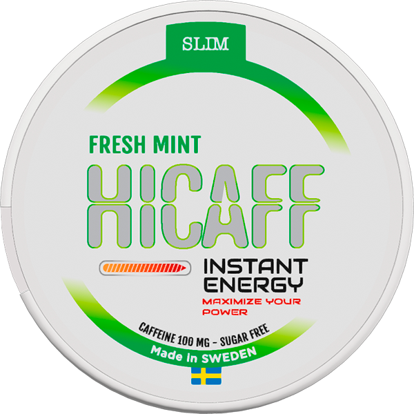 HICAFF Instant Energy Fresh Mint 100mg Slim