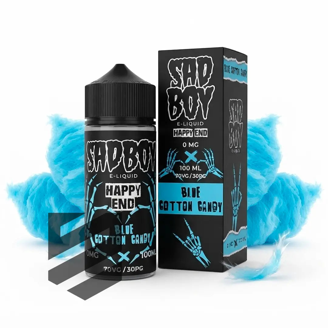 Sadboy - Happy End - E-Liquid Shortfill - Blue (Blue Cotton Candy) 100ml 0mg