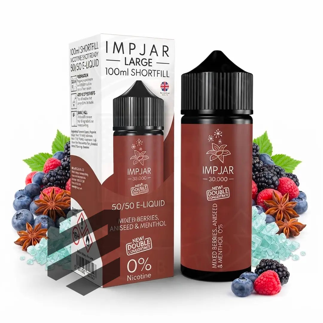 IMP JAR Large - Shortfill Doubleconcentrate - Mixed Berries Aniseed & Menthol 100ml 0mg