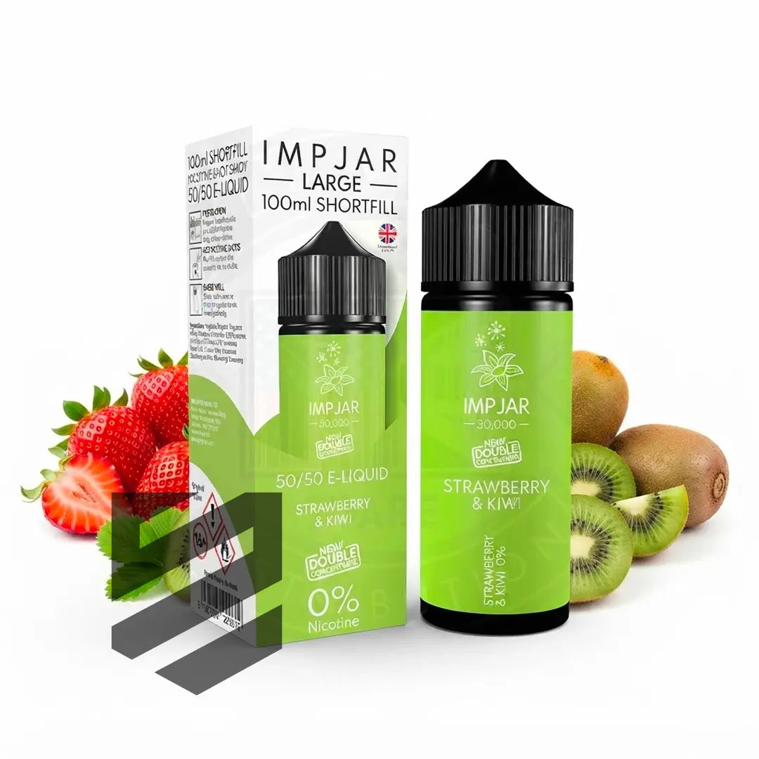 IMP JAR Large - Shortfill Doubleconcentrate - Strawberry & Kiwi 100ml 0mg