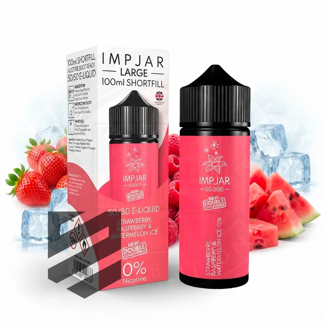 IMP JAR Large - Shortfill Doubleconcentrate - Strawberry Raspberry & Watermelon Ice 100ml 0mg