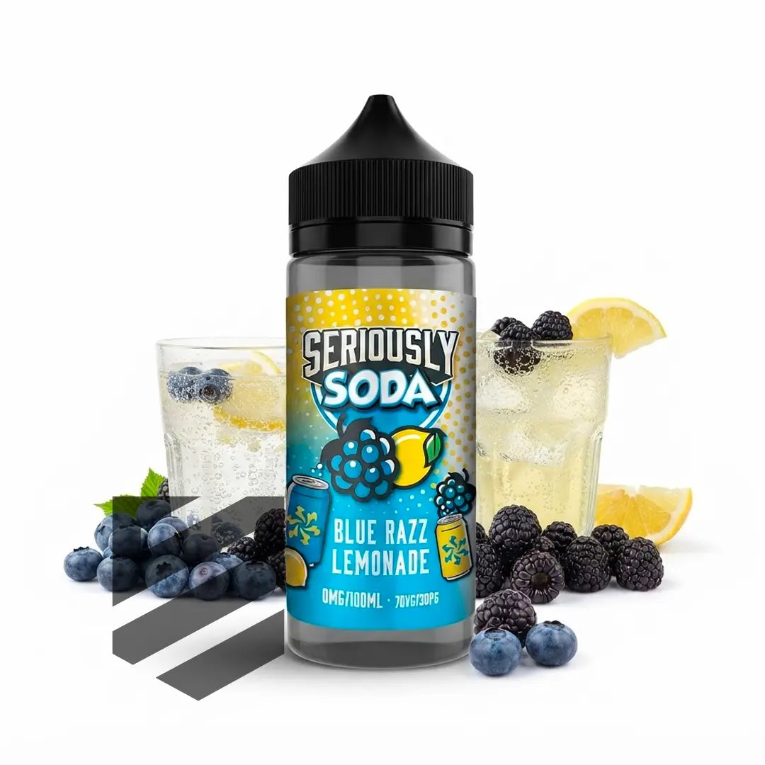 Seriously - Soda - Shortfill - Blue Razz Lemonade 100ml 0mg