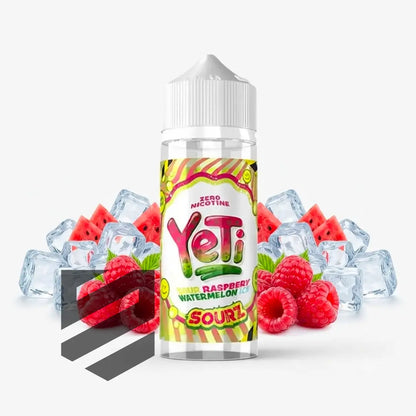 Yeti - E-Liquid Shortfill - Sourz Raspberry Watermelon Ice 0mg 100ml