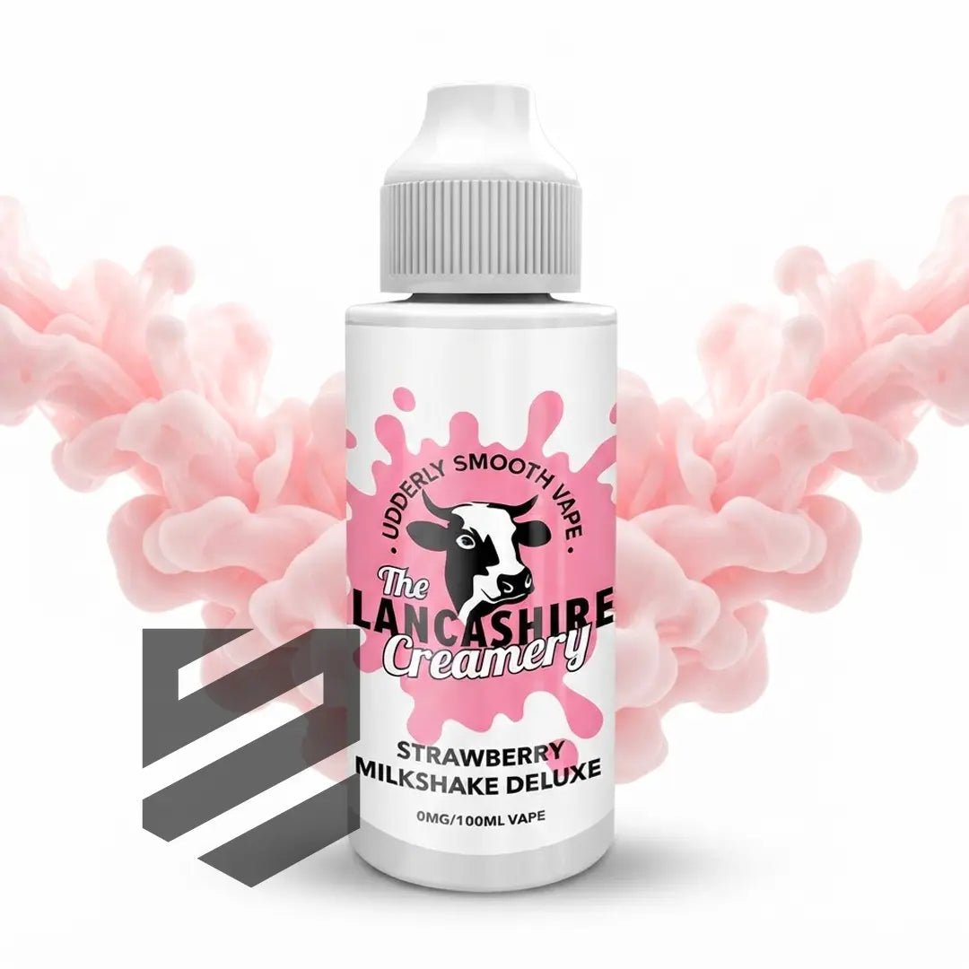 The Lancashire Creamery - Strawberry Milkshake Deluxe 0mg 100ml