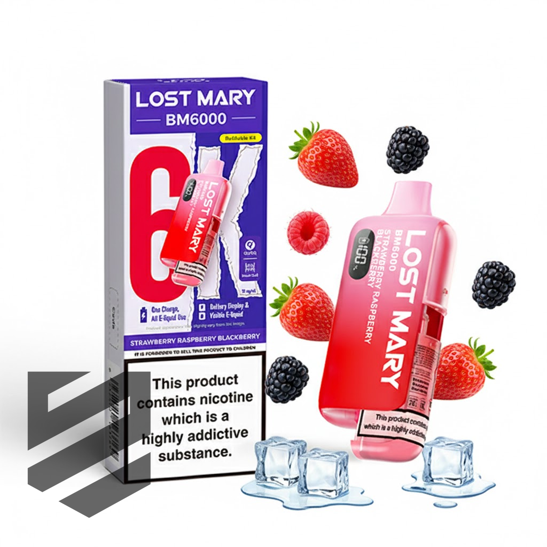Lost Mary BM6000 Prefilled Pod Kit – Strawberry Raspberry Blackberry