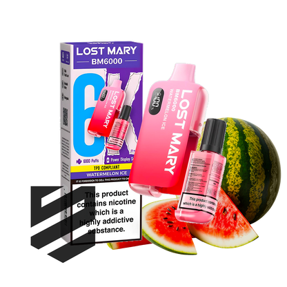 LOST MARY BM6000 Watermelon Ice Vape | Snustrend Snustrend - Snus, Vapes & Schnupf LOST MARY BM6000 Watermelon Ice Vape | Snustrend Snustrend - Snus, Vapes & Schnupf