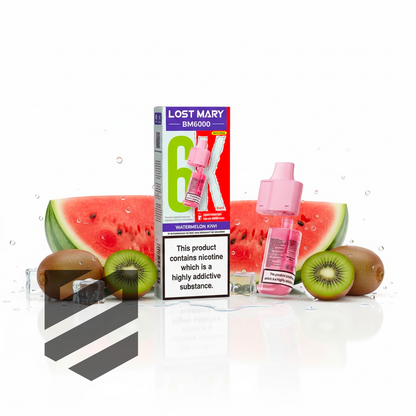 Lost Mary BM6000 Prefilled Pods – Watermelon Kiwi – 20mg/ml
