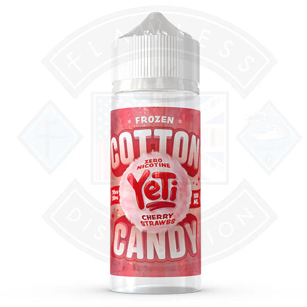 Yeti Cotton Candy Frozen Cherry Strawbs – 0 mg – 100 ml Shortfill E-Liquid
