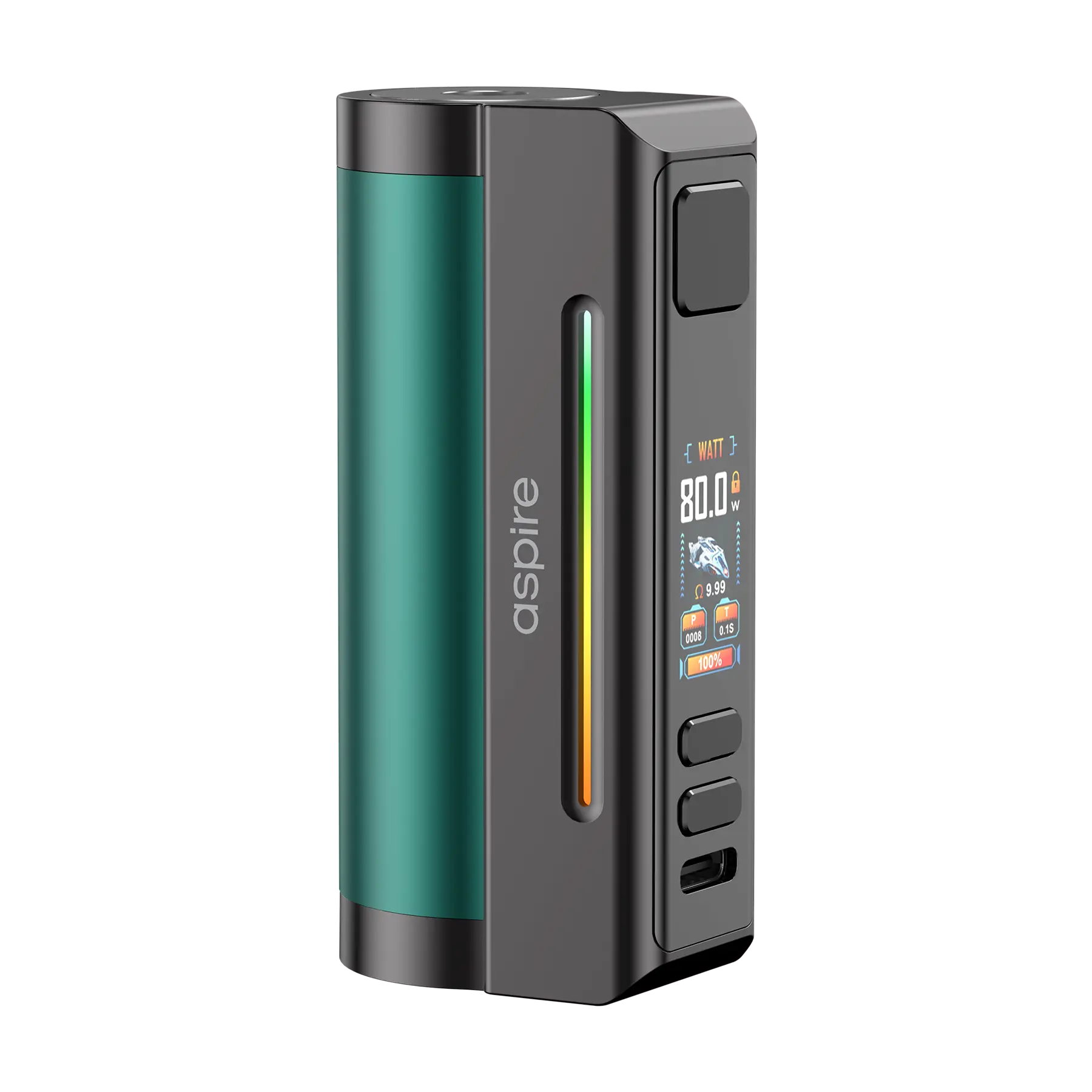 Aspire - Zelos M80 Akkuträger - Green Gunmetal