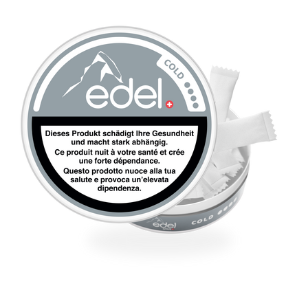 edel Cold AW All White Nikotinbeutel mit intensivem Minzgeschmack online kaufen bei Snustrend