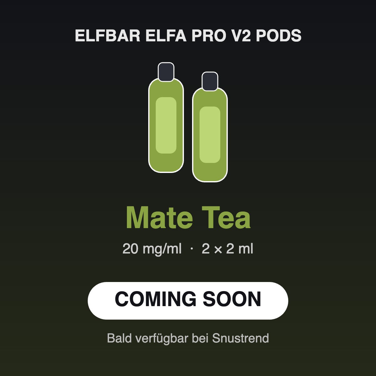 Elfbar ELFA PRO V2 Pods Mate Tea 20mg – Coming soon
