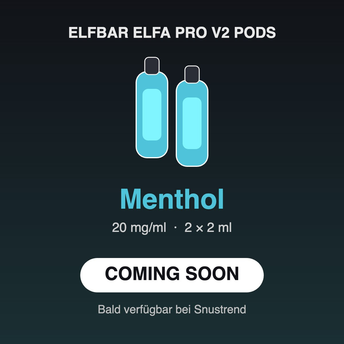 Elfbar ELFA PRO V2 Pods Menthol 20mg – Coming soon