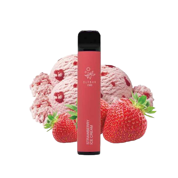Vape ELF BAR 1500 Strawberry Ice Cream