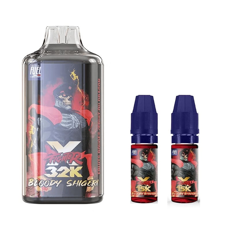 X Fighter 32K Bloody Shigeri Aspire x Fighter Fuel 20mg