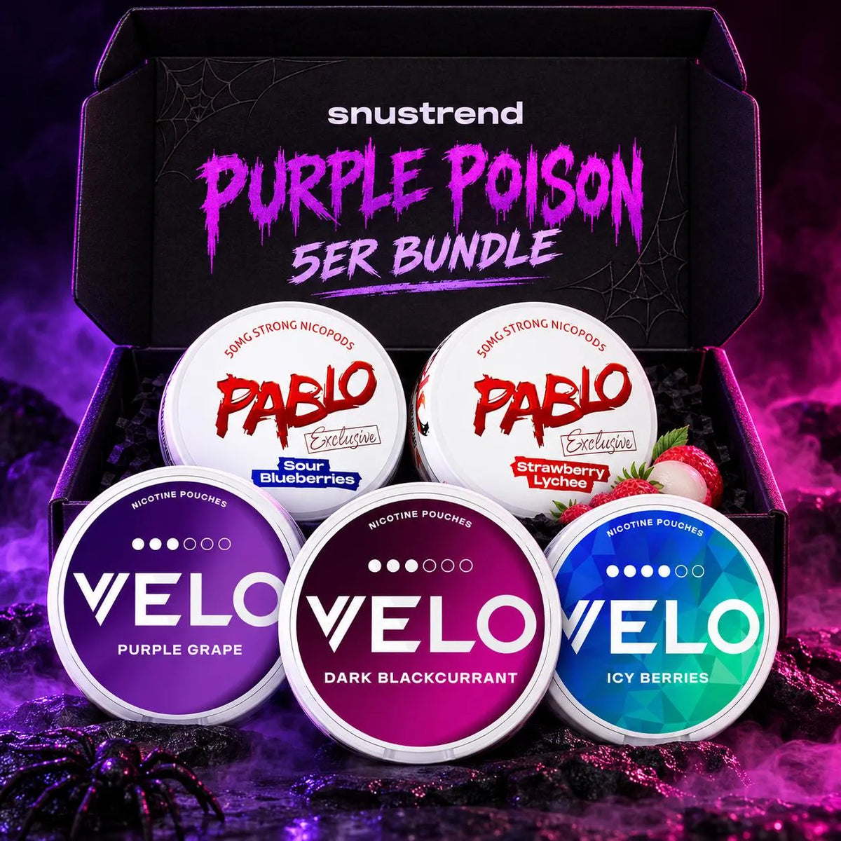 Purple Poison 5er Halloween Snus Bundle