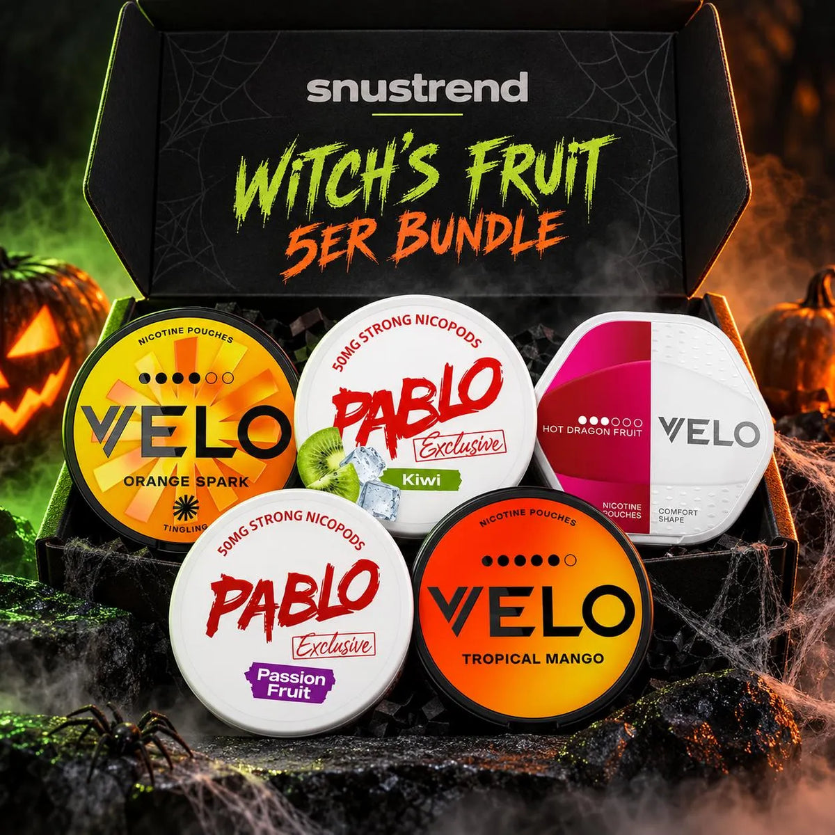 Witch's Fruit 5er Halloween Snus Bundle