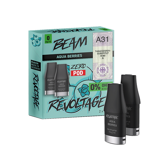 REVOLTAGE Beam Pod Aqua Berries (nicotine free)