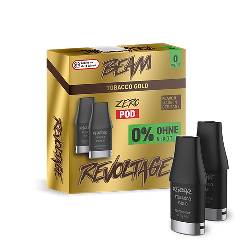 REVOLTAGE Beam Pod Tobacco Gold  (nicotine-free)