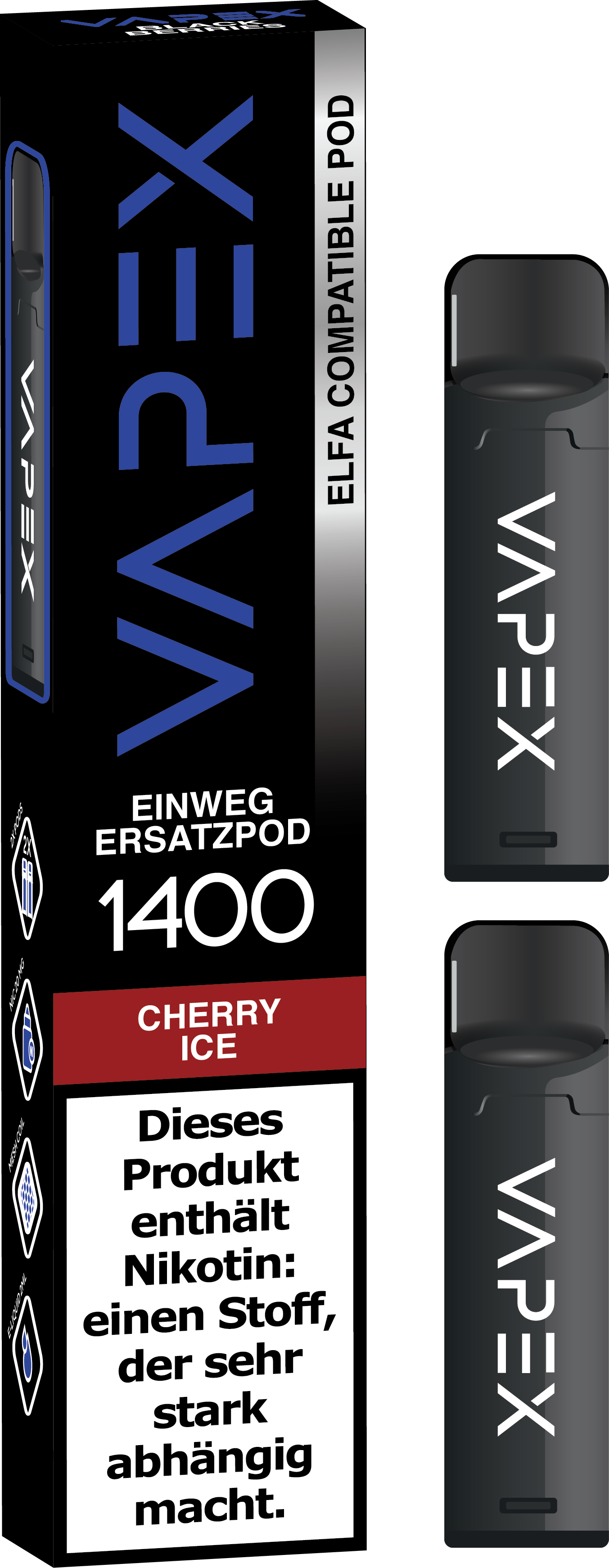 VapeX Cherry Ice 2-pack