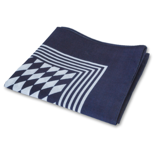 Snood scarf diamond scarf, dark blue