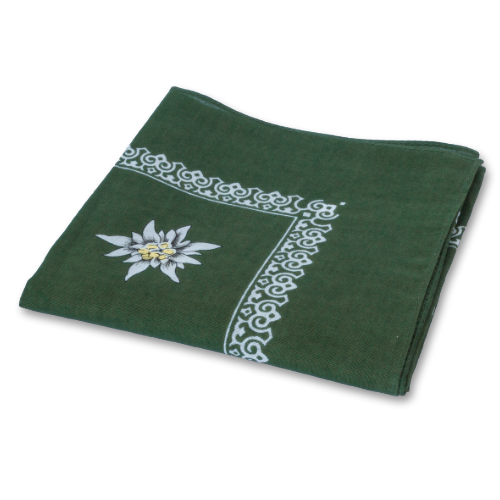 Edelweiss hankie, dark green