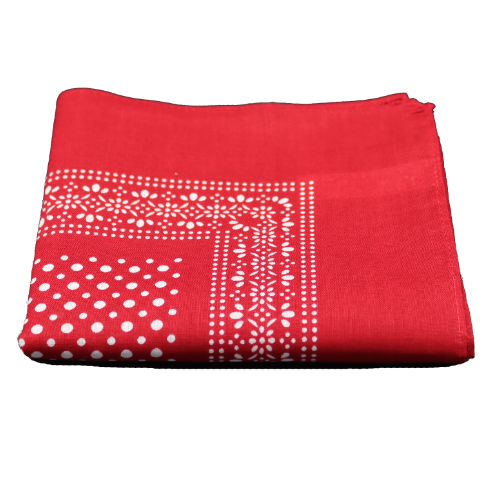 Pastel hankie, red