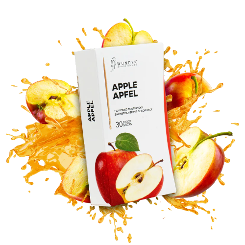 Wonder toothpicks with gea flavor, apple 30 single pack