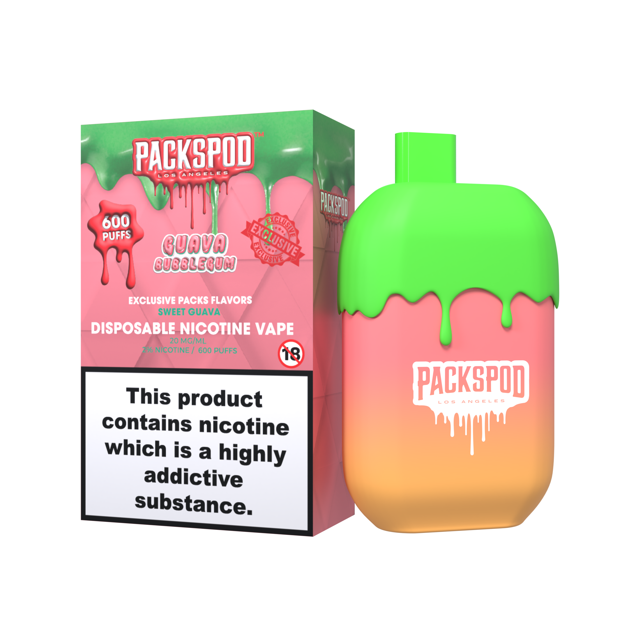 PACKSPOD Guava bubblegum