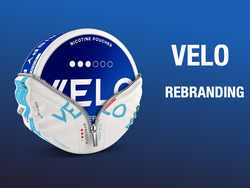 VELO Snus dans un nouveau design - Rebranding 2024 !