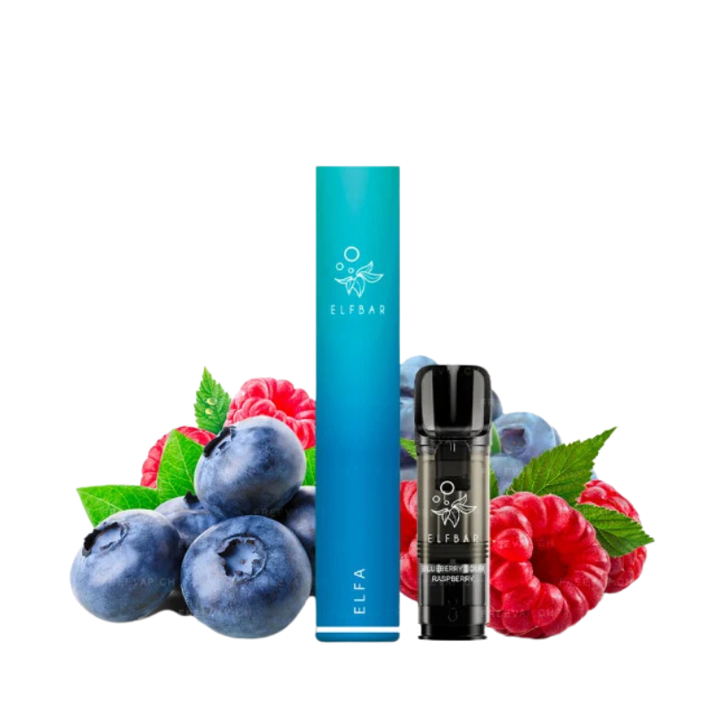 ELFBAR Elfa Pro Kit de démarrage Blueberry Sour Raspberry