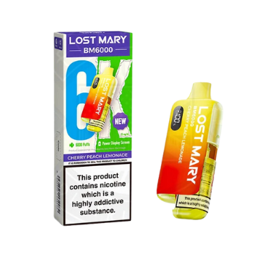 LOST MARY BM6000 Cerise Peach Limonade - Kit Vape