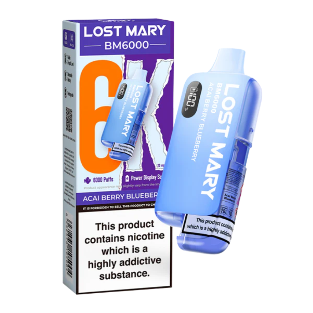 LOST MARY BM6000 Açaï Berry Kit de vapotage à la myrtille