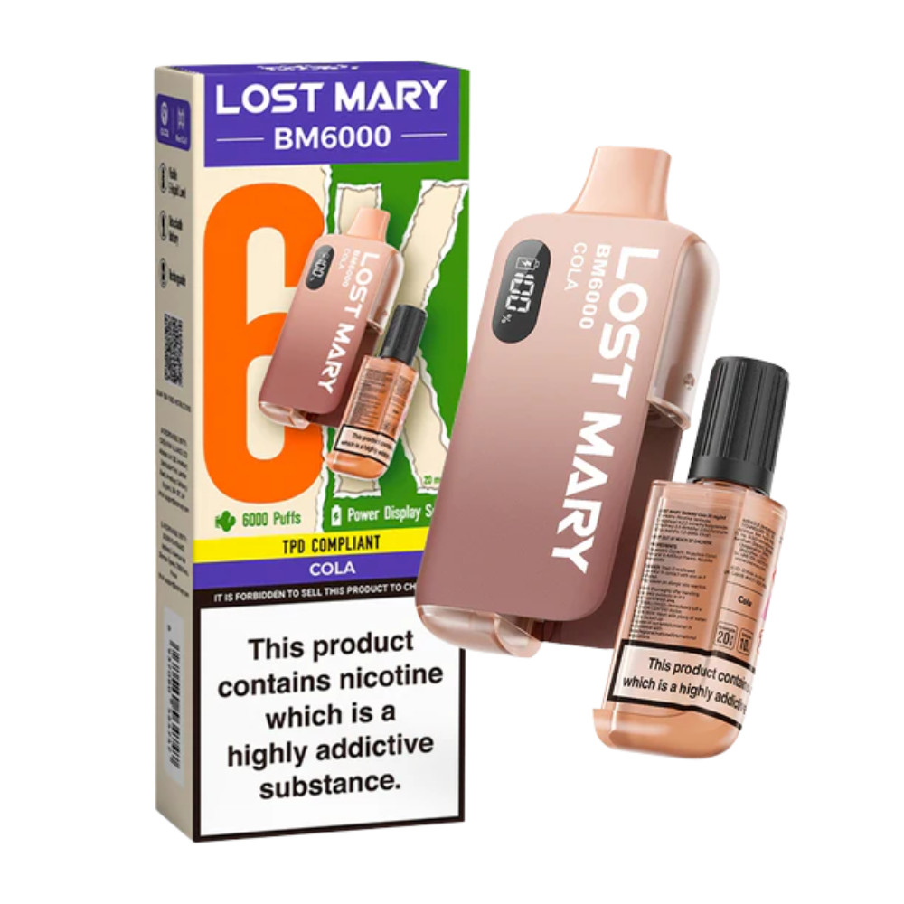 LOST MARY BM6000 Cerise Cola - Kit de vapotage