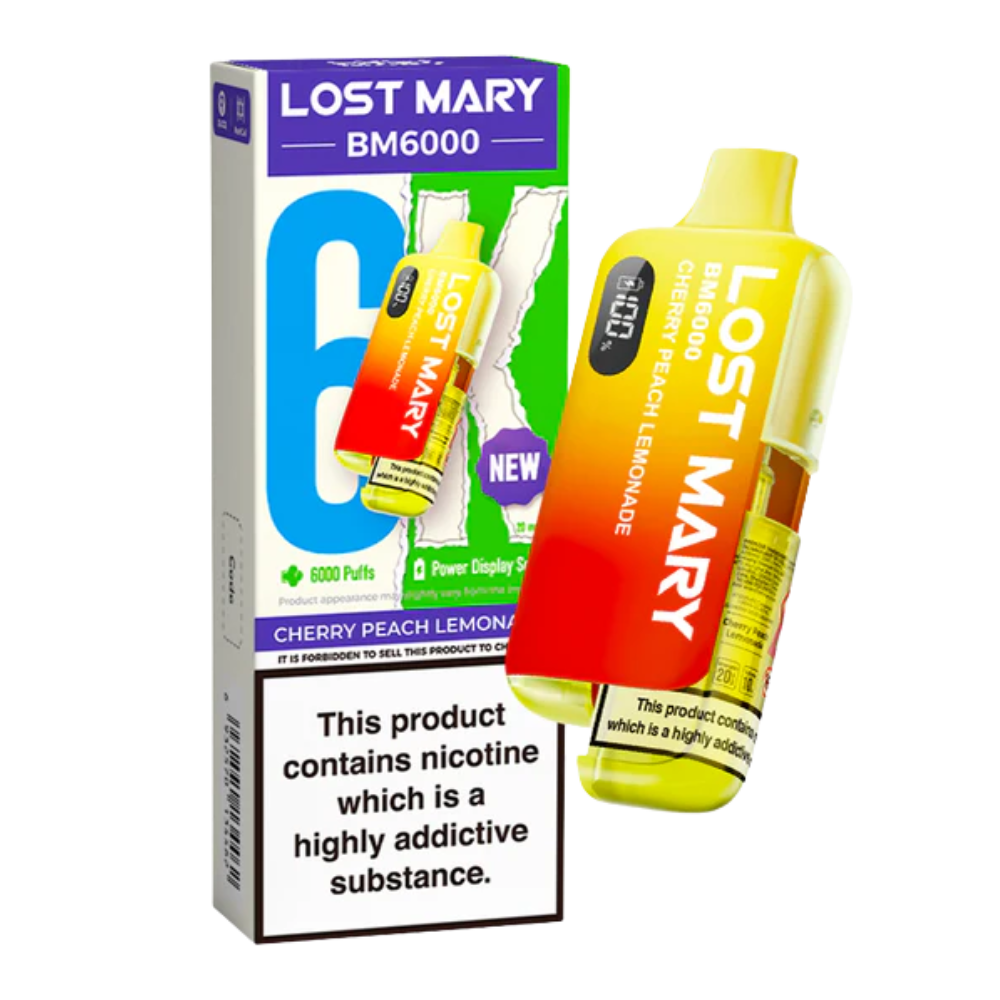 LOST MARY BM6000 Limonata alla ciliegia Peach - Kit da svapo